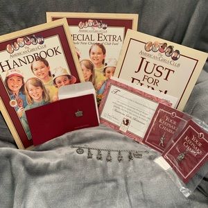 EUC American Girls Club Bracelet and Books